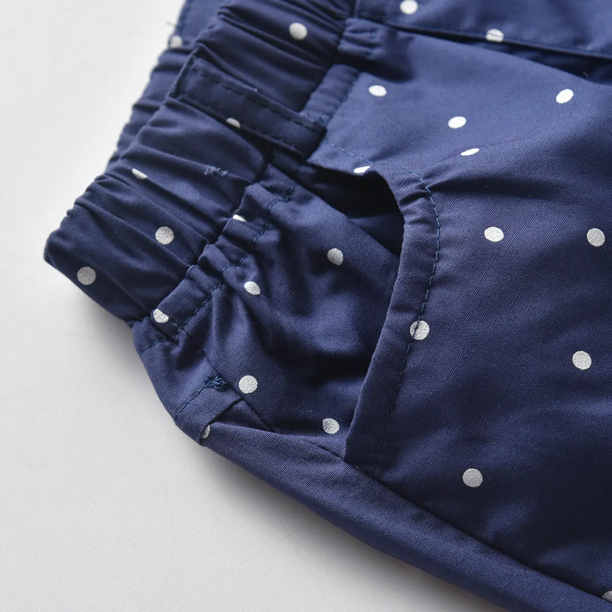 2 Pieces Set Baby Kid Boys Birthday Party Bow Shirts And Polka dots Shorts Wholesale 230105788