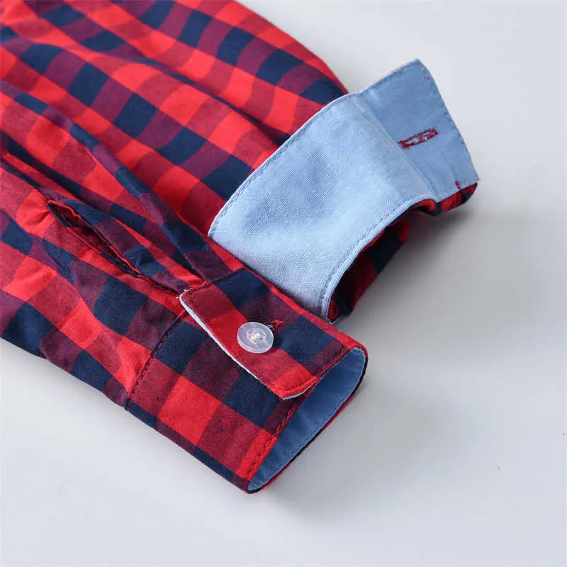 2 Pieces Set Baby Kid Boys Birthday Party Checked Bow Shirts And Solid Color Jumpsuits Wholesale 211109458