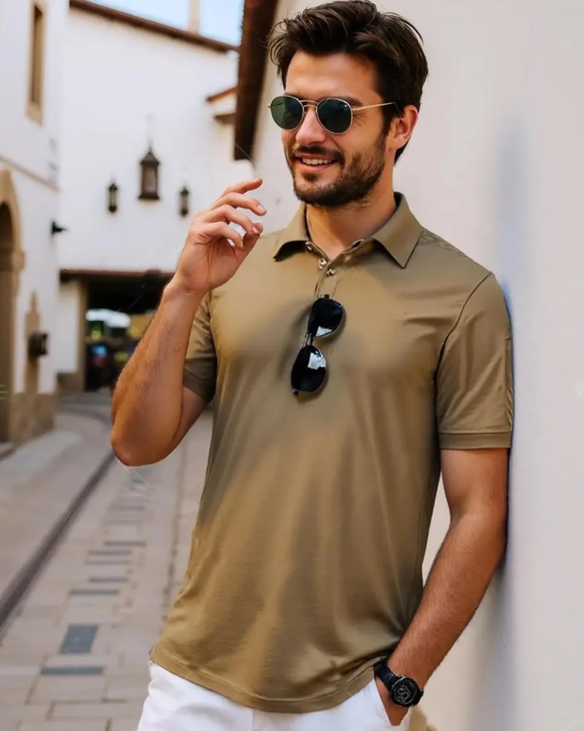 3 Pack Mens Polo Shirts Quick Dry Performance Short Sleeve Lightweight Golf Tactical Shirts Casual Collared T-Shirt