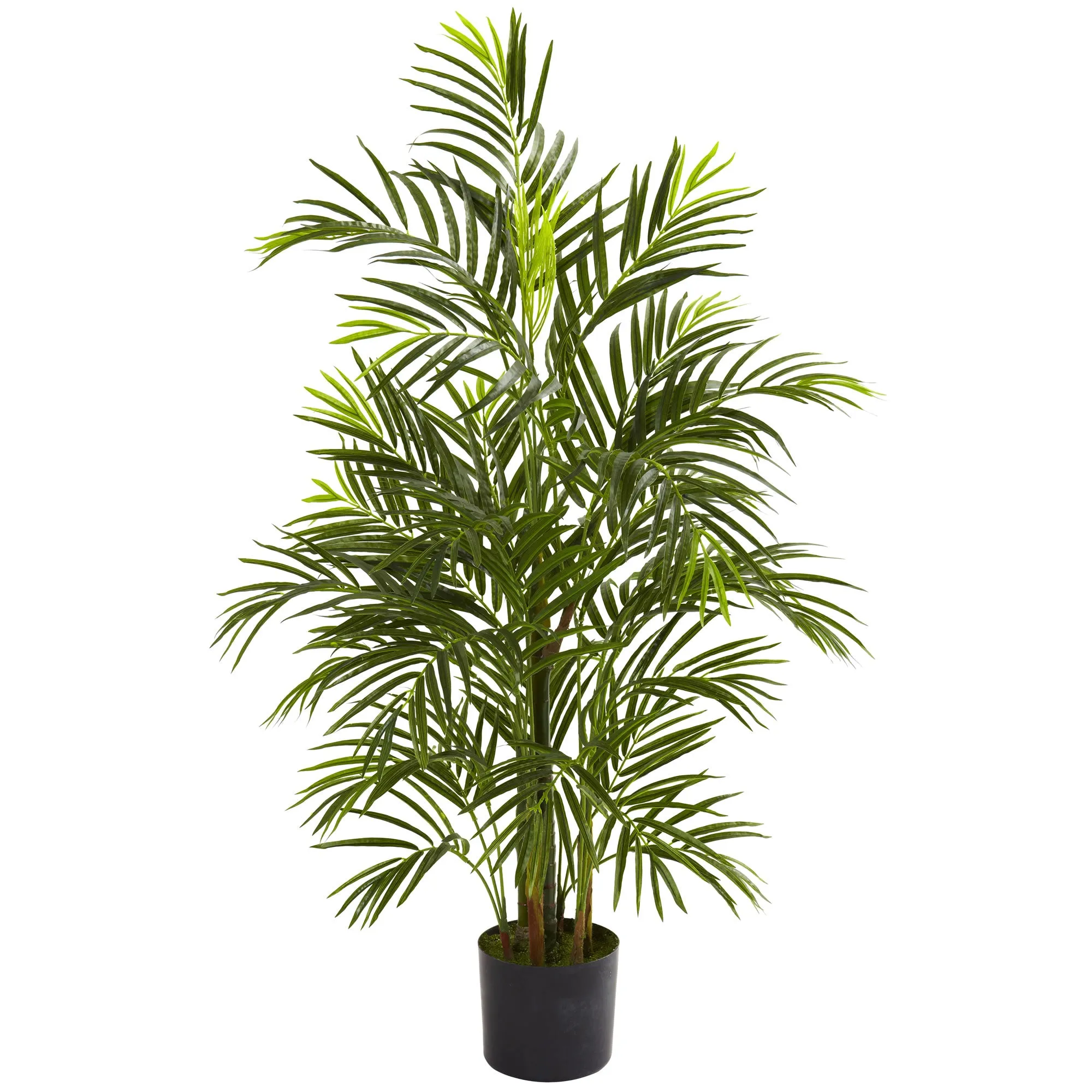 3.5' Artificial Areca Palm UV Resistant (Indoor/Outdoor) - Low Maintenance, Life-Like & Vibrant Silk Trees For Busy People.