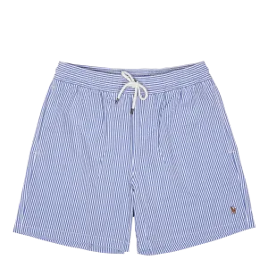 5.75-Inch Traveler Classic Swim Trunk Cruise Royal Seersucker