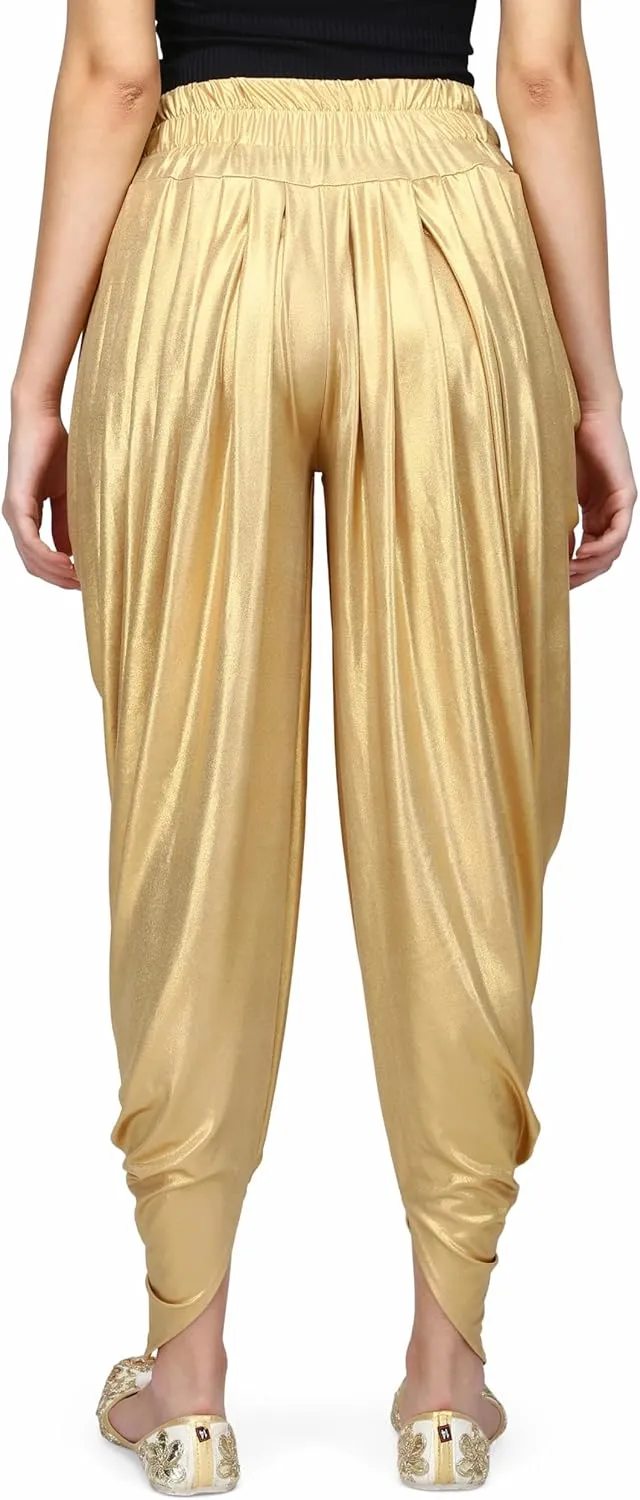 AHHAAAA Shimmer Relaxed Comfortable Dhoti Yoga/Dance Pants | Yoga Fitness Active Wear for Women