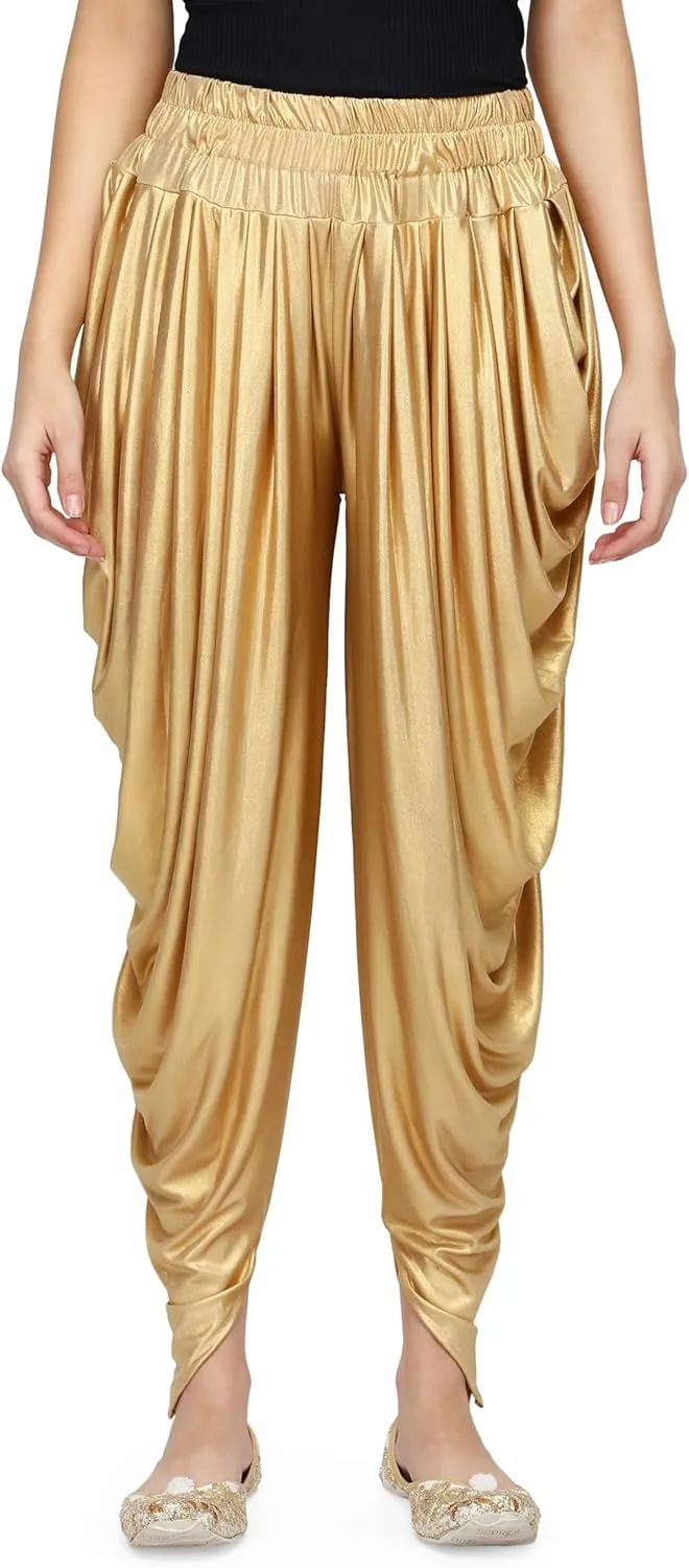 AHHAAAA Shimmer Relaxed Comfortable Dhoti Yoga/Dance Pants | Yoga Fitness Active Wear for Women