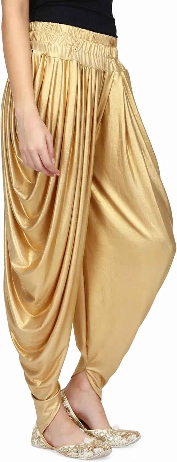 AHHAAAA Shimmer Relaxed Comfortable Dhoti Yoga/Dance Pants | Yoga Fitness Active Wear for Women