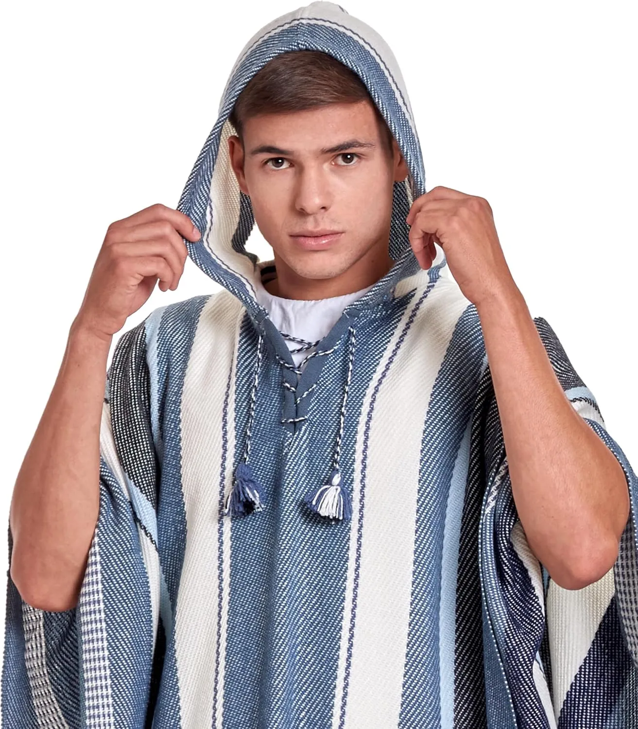 Alpaca Hooded Poncho for Men and Women for Winter Season - Cloak Cape - House Coat