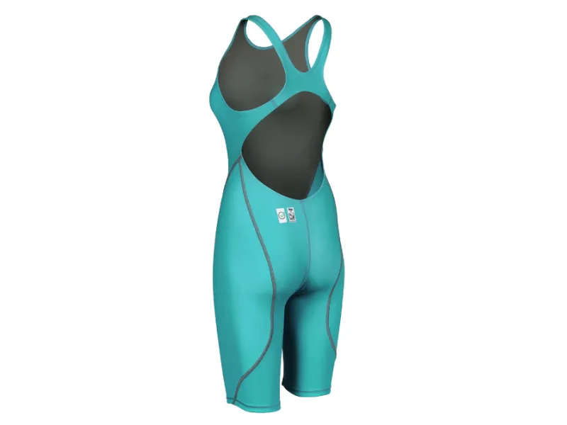 Arena Powerskin ST Open Back Girls Swimsuit (Aquamarine)