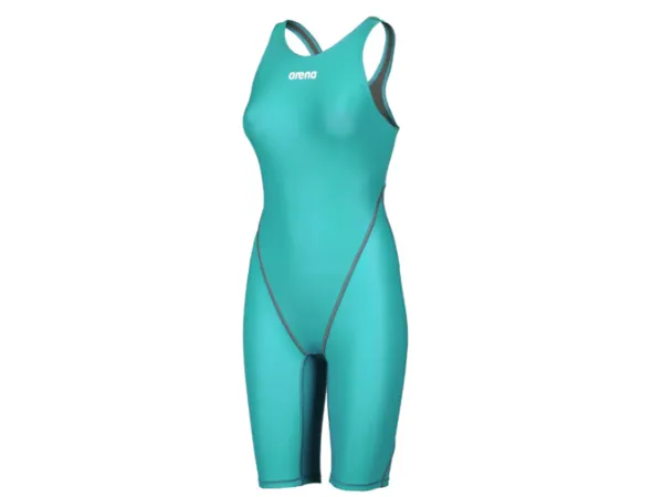 Arena Powerskin ST Open Back Girls Swimsuit (Aquamarine)