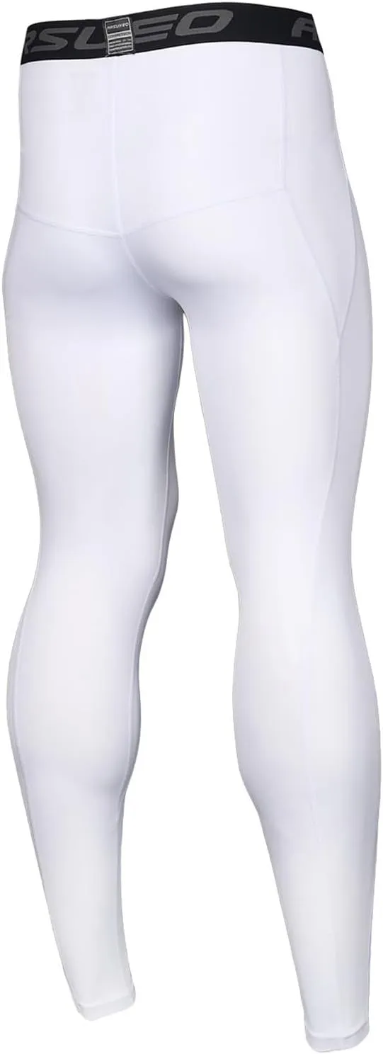 ARSUXEO Men's Compression Tights Running Pants Baselayer Legging K3