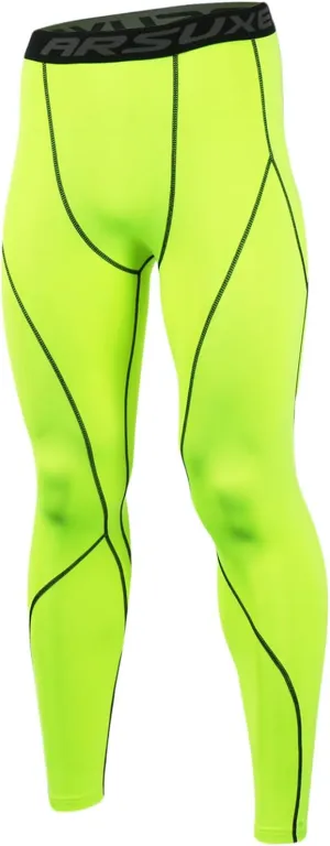 ARSUXEO Men's Compression Tights Running Pants Baselayer Legging K3