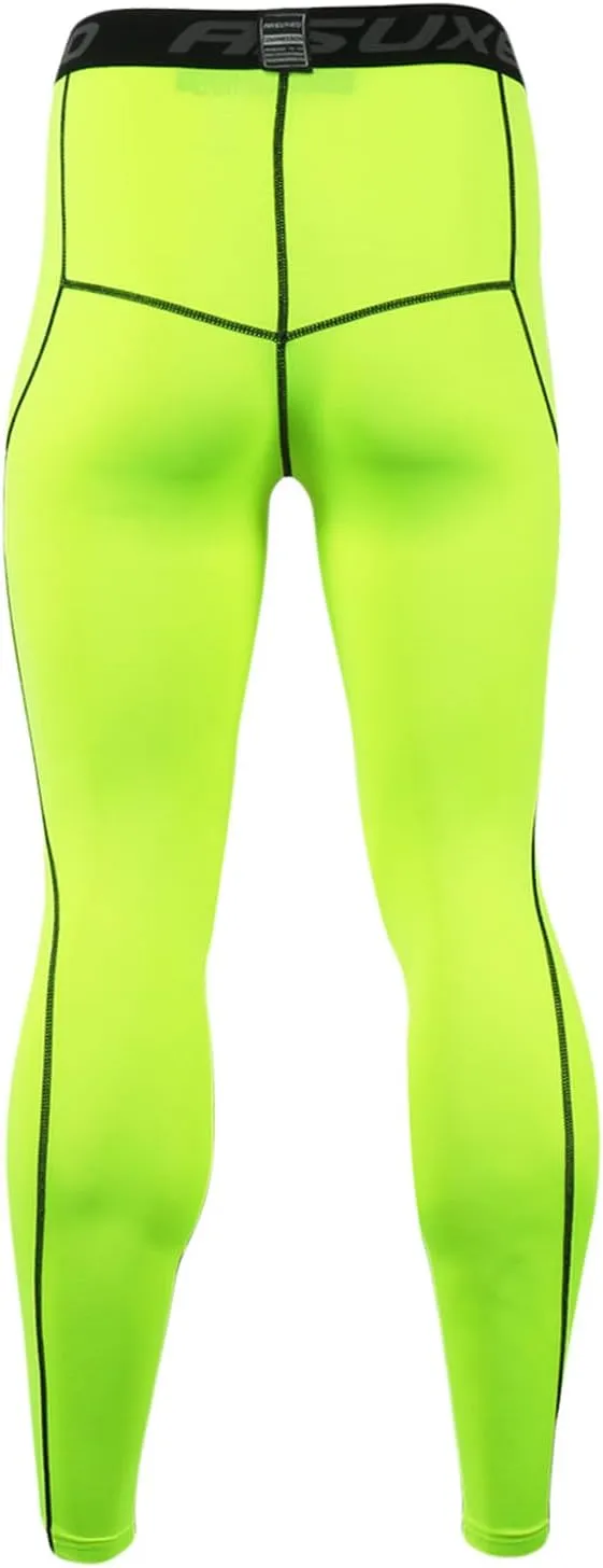 ARSUXEO Men's Compression Tights Running Pants Baselayer Legging K3