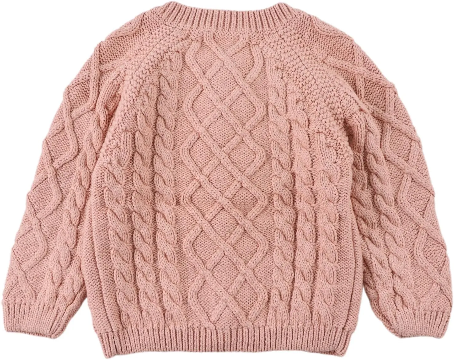 Baby Girls Sweater Toddler Knit Cardigan Kids Long Sleeve Cardigan Infant Crewneck Coat Fall Winter
