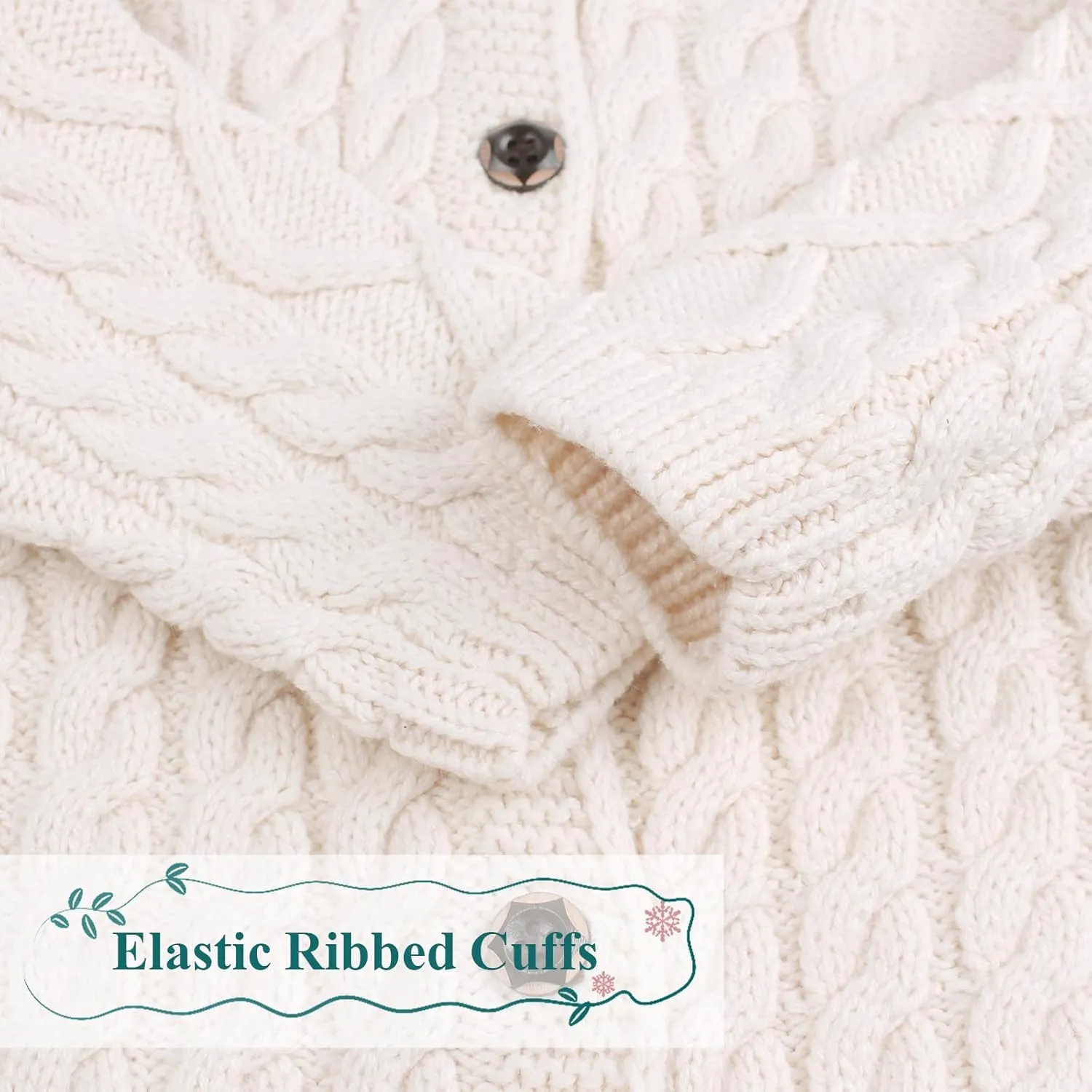 Baby Girls Sweater Toddler Knit Cardigan Kids Long Sleeve Cardigan Infant Crewneck Coat Fall Winter