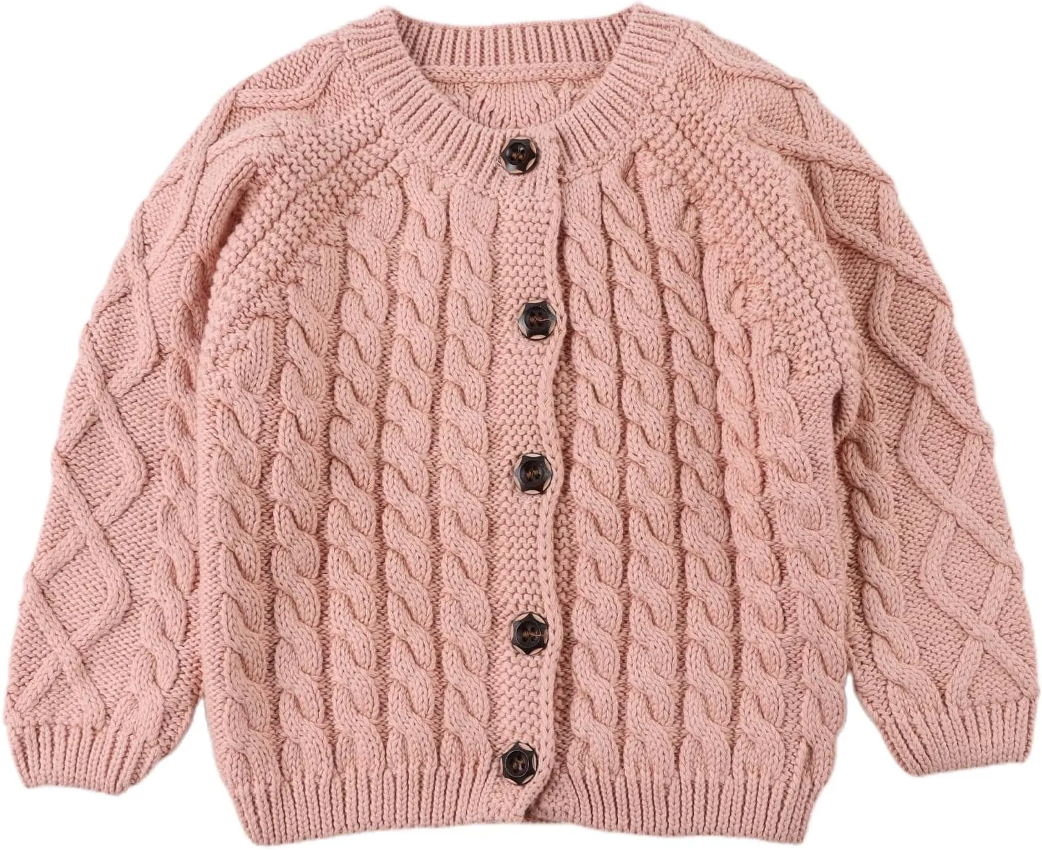 Baby Girls Sweater Toddler Knit Cardigan Kids Long Sleeve Cardigan Infant Crewneck Coat Fall Winter