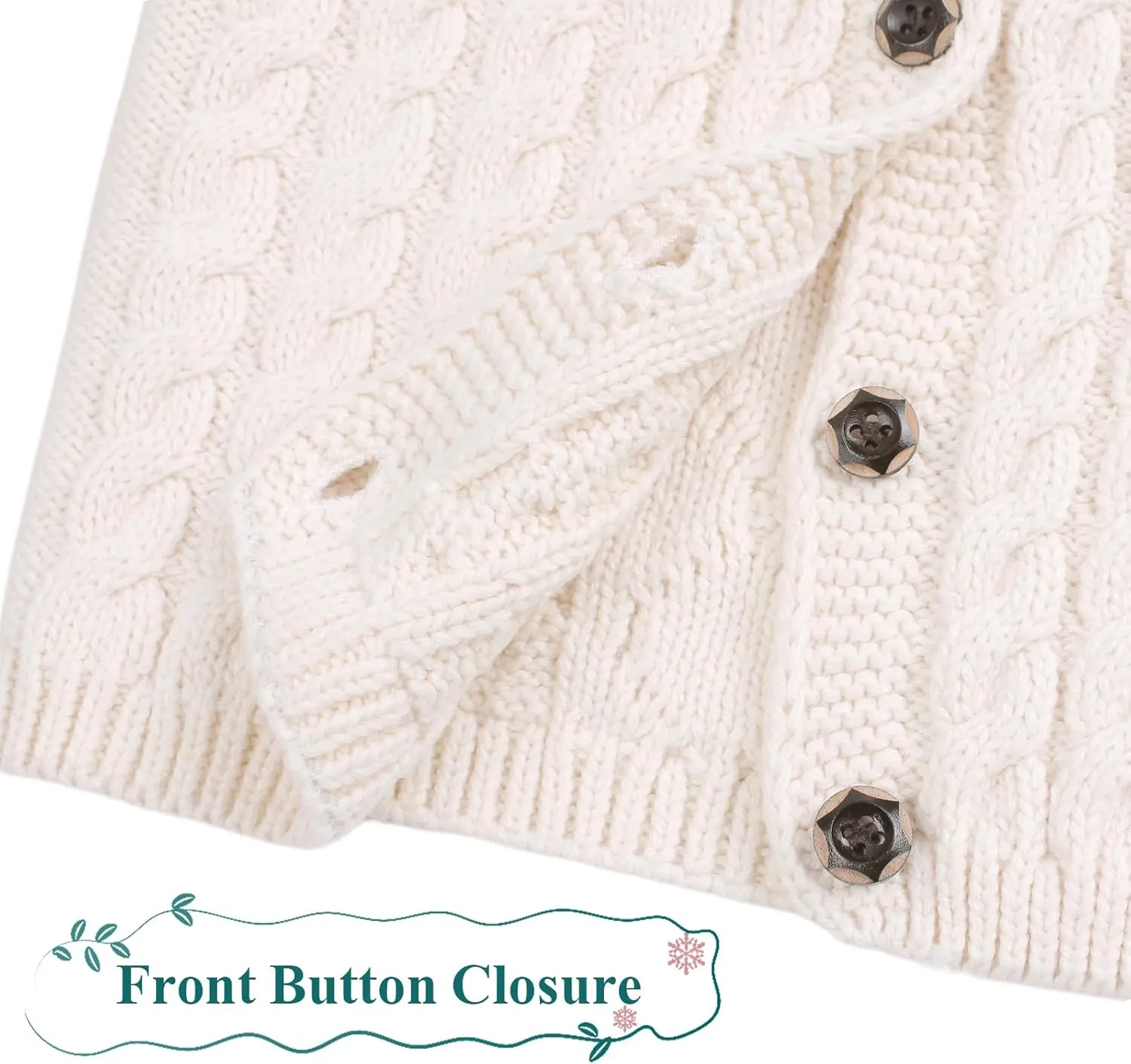 Baby Girls Sweater Toddler Knit Cardigan Kids Long Sleeve Cardigan Infant Crewneck Coat Fall Winter
