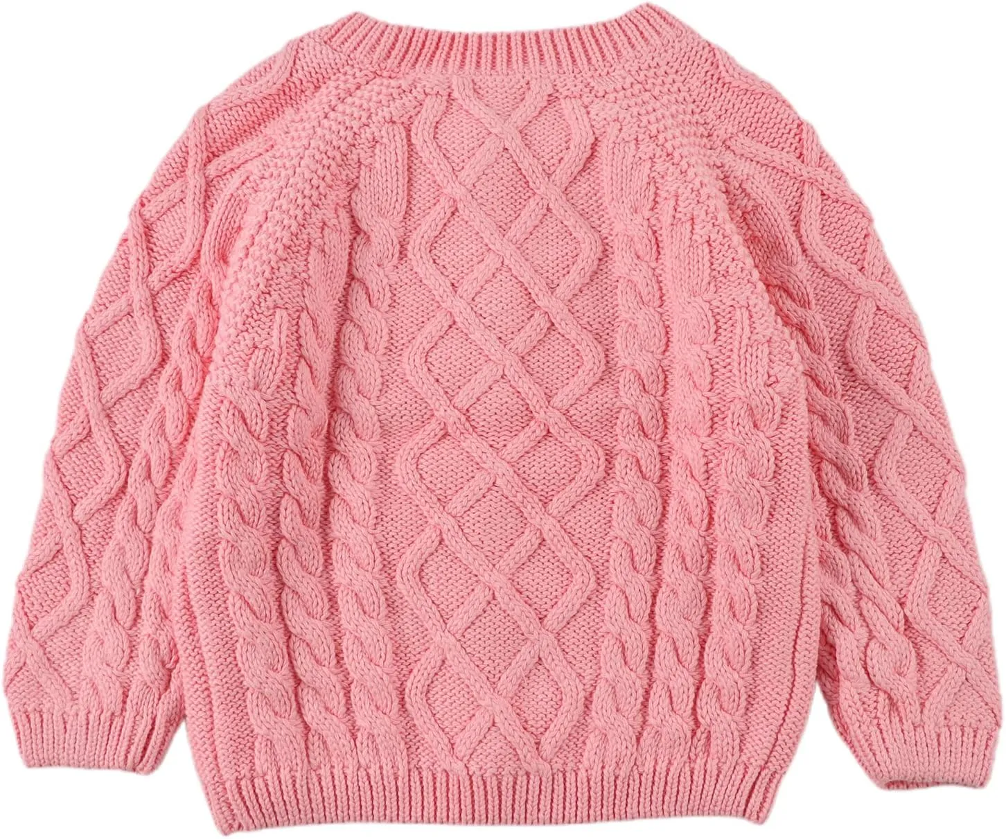 Baby Girls Sweater Toddler Knit Cardigan Kids Long Sleeve Cardigan Infant Crewneck Coat Fall Winter