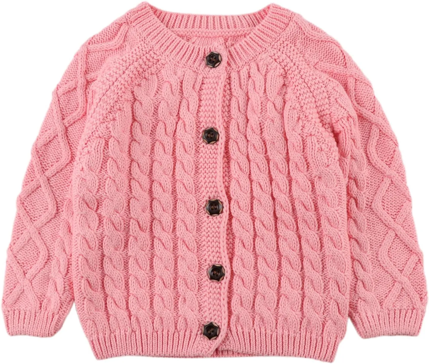 Baby Girls Sweater Toddler Knit Cardigan Kids Long Sleeve Cardigan Infant Crewneck Coat Fall Winter