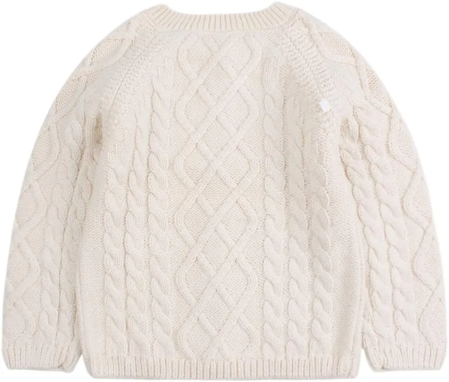 Baby Girls Sweater Toddler Knit Cardigan Kids Long Sleeve Cardigan Infant Crewneck Coat Fall Winter