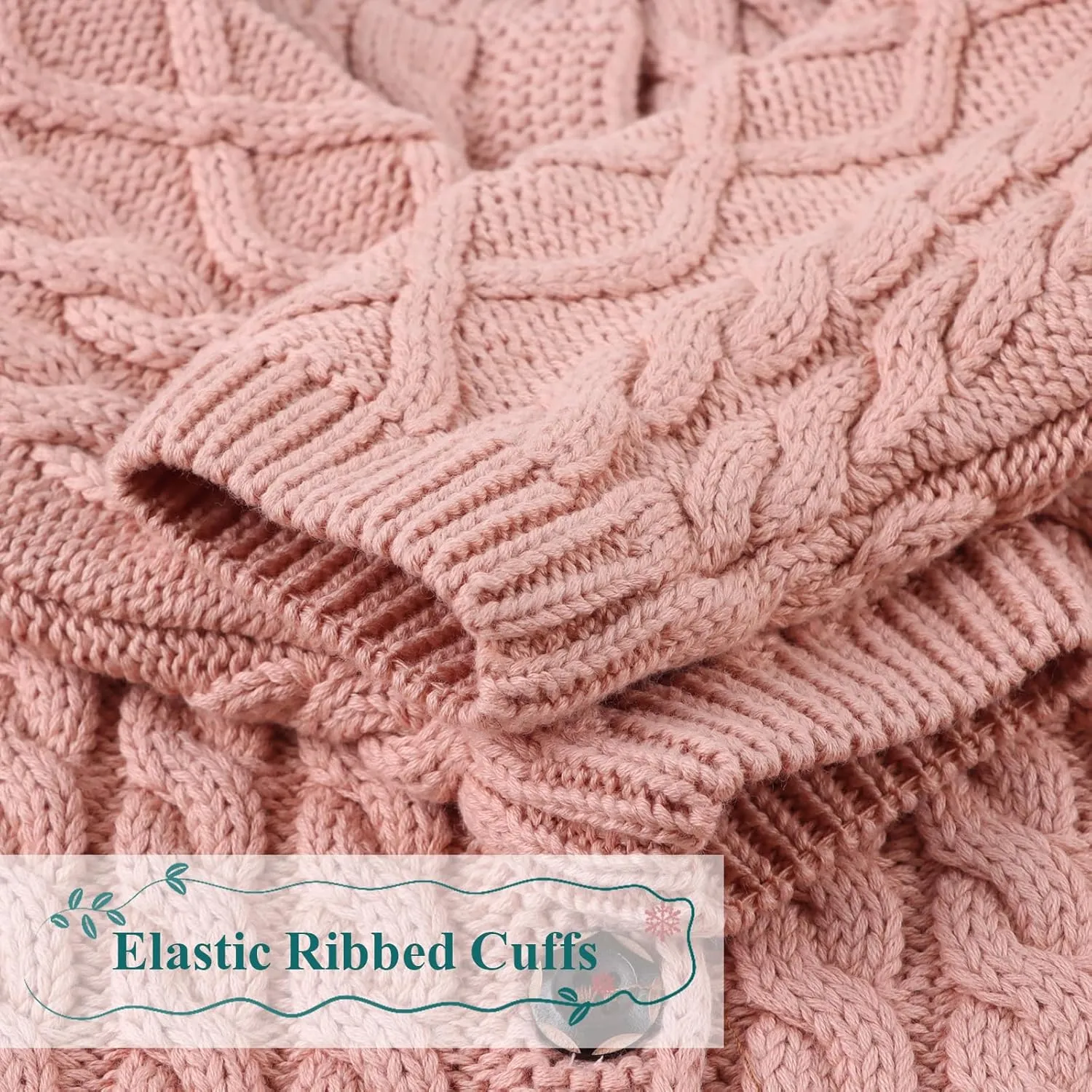 Baby Girls Sweater Toddler Knit Cardigan Kids Long Sleeve Cardigan Infant Crewneck Coat Fall Winter