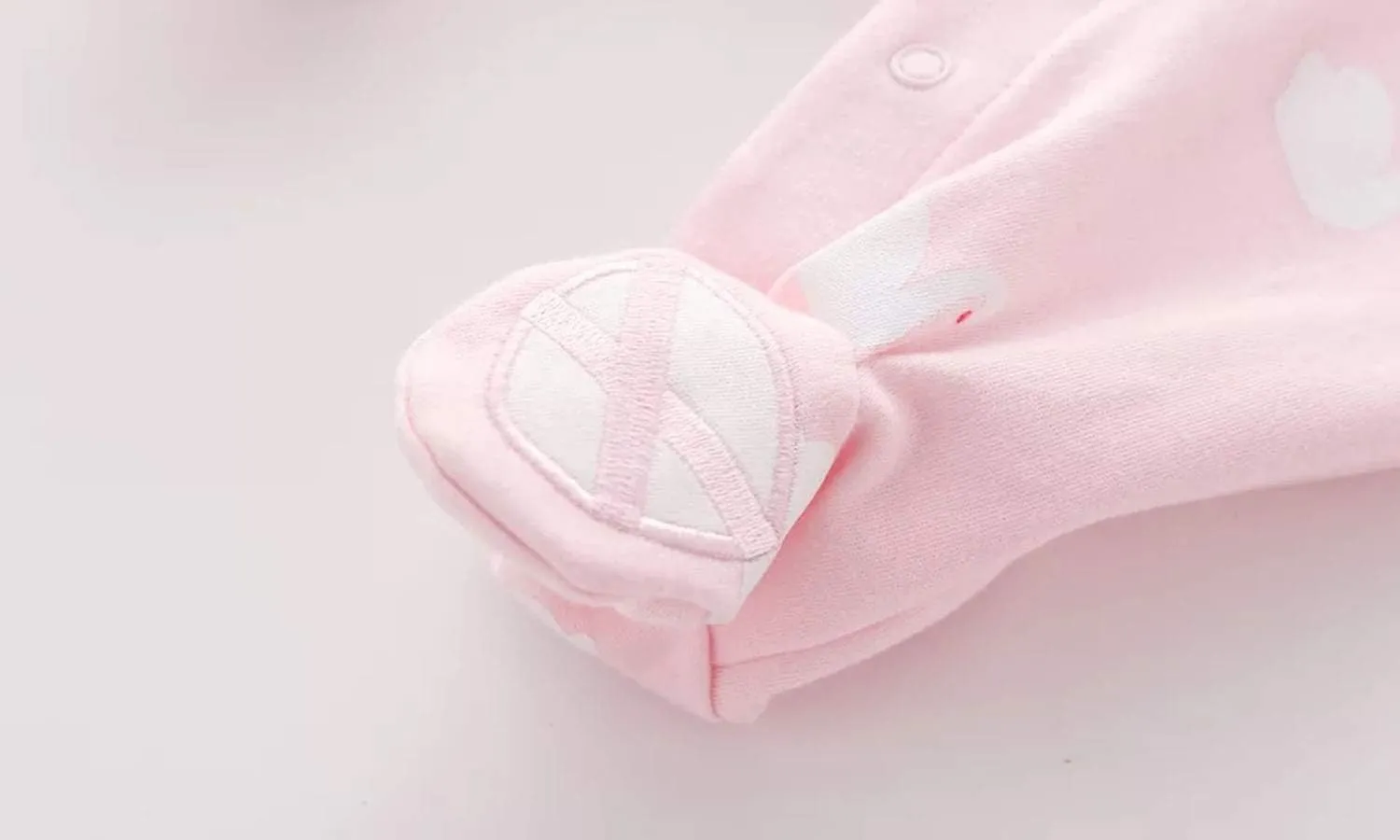 Baby One Piece Romper Soft Cotton Sleepwear Footed Jumpsuit for 0-12 Month Infant