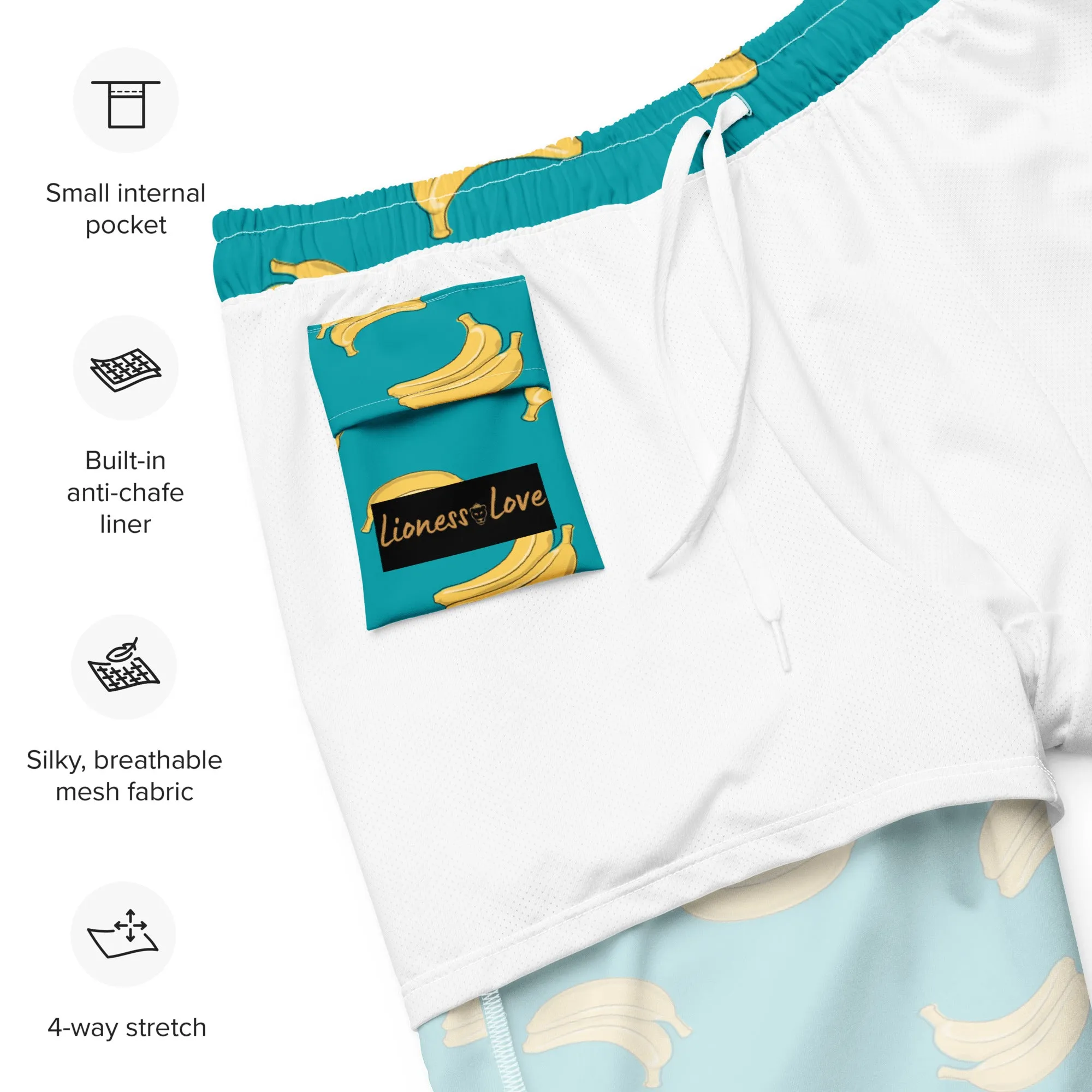 Bananas swim trunks for men