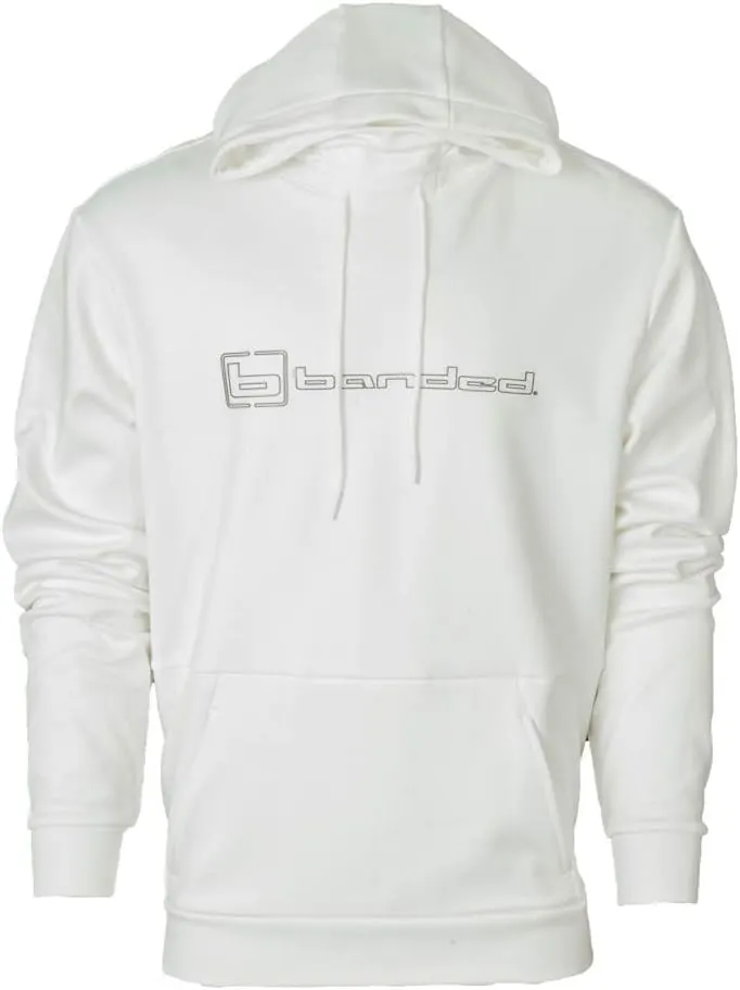 Banded Logo Hoodie  Soft Cotton-Blend Hunting & Casual Sweatshirt with Adjustable Hood