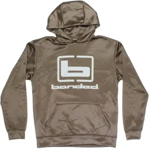 Banded Logo Hoodie  Soft Cotton-Blend Hunting & Casual Sweatshirt with Adjustable Hood