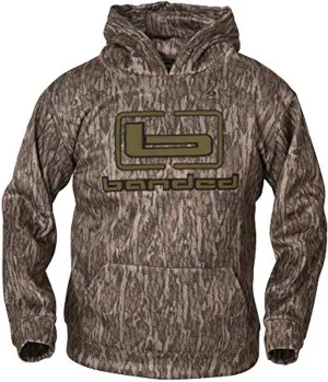 Banded Logo Hoodie  Soft Cotton-Blend Hunting & Casual Sweatshirt with Adjustable Hood