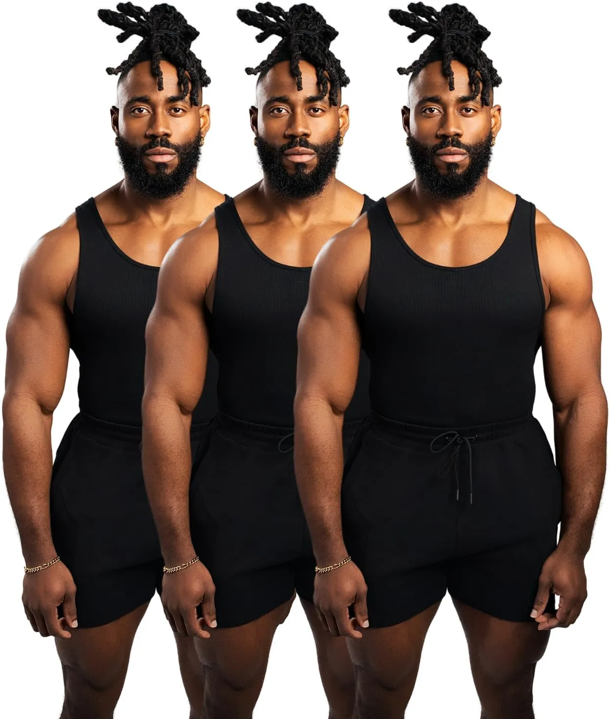 Beaters, Men's Tank Tops, Cotton Spandex Blend Tanks for Men, Comfortable, Durable Ribbed Fabric, Please Size UP