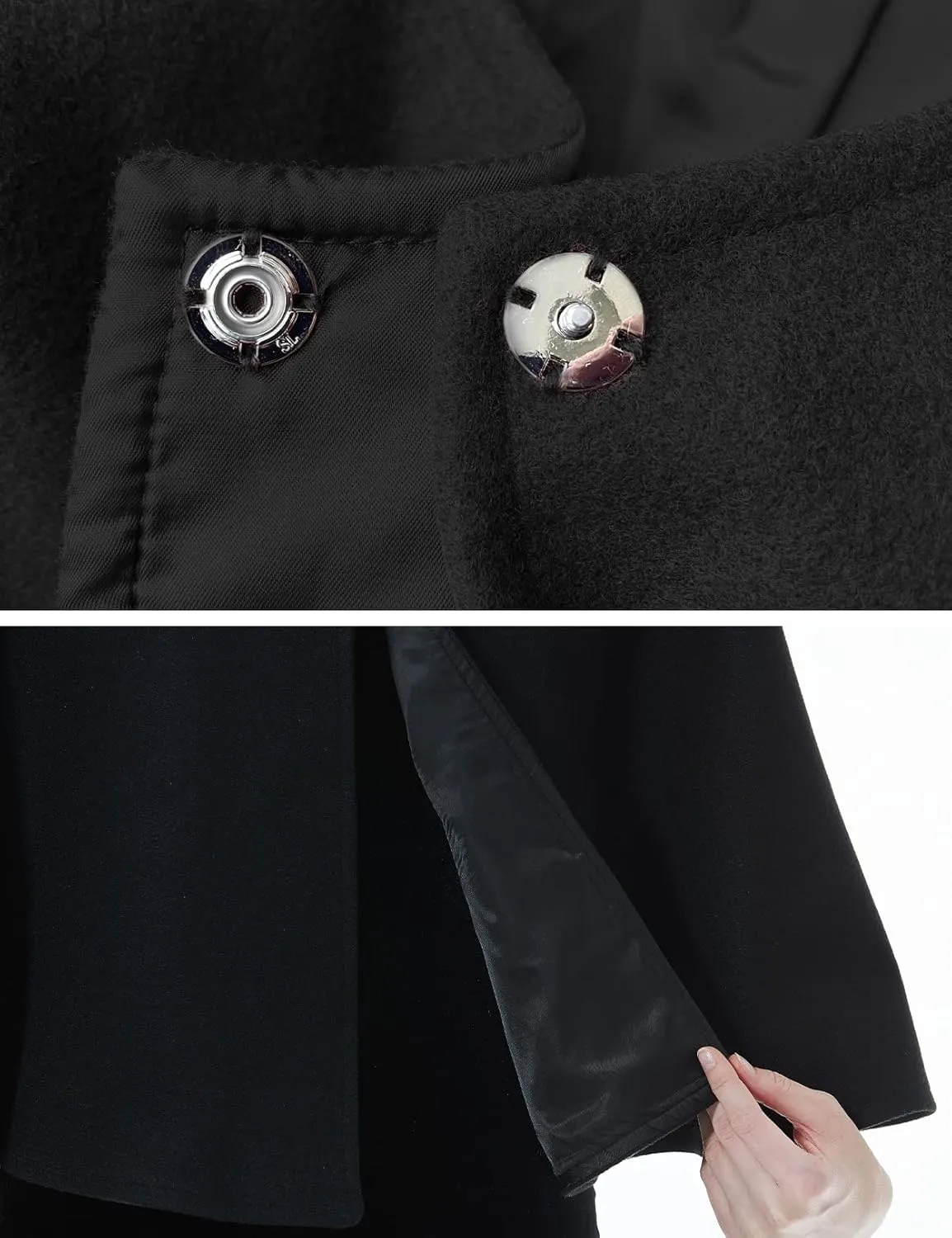 BEAUTELICATE Women Wool Blend Cape Cover Up Jacket Coat Spring Autumn Wedding Bridal Shawl