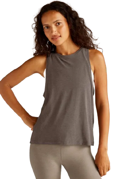 Beyond Yoga Featherweight Rebalance Tank - Soft Umber Heather