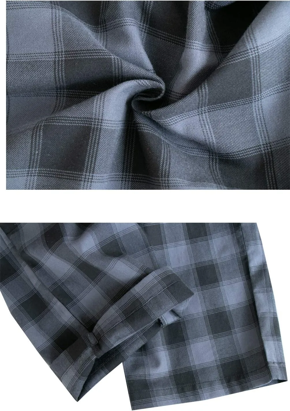 Big Boys Shorts, Plaid Loose Cotton Sleep Lounge Pants 10-16 Years