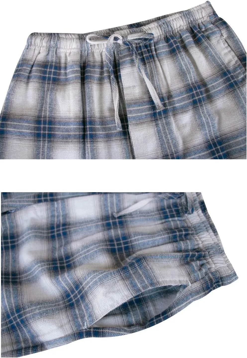 Big Boys Shorts, Plaid Loose Cotton Sleep Lounge Pants 10-16 Years