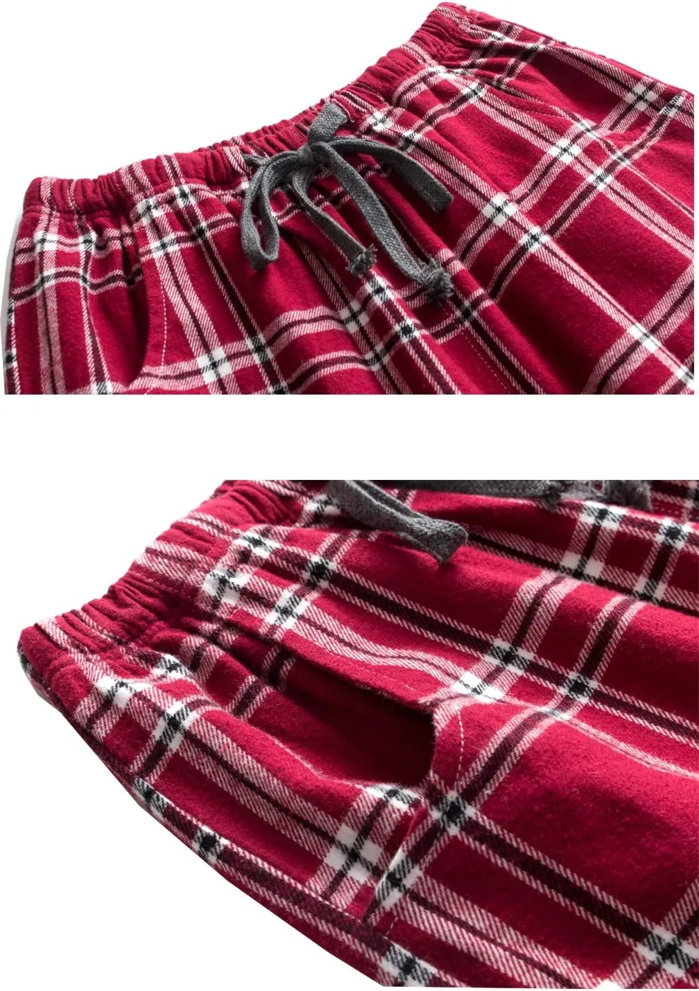 Big Boys Shorts, Plaid Loose Cotton Sleep Lounge Pants 10-16 Years