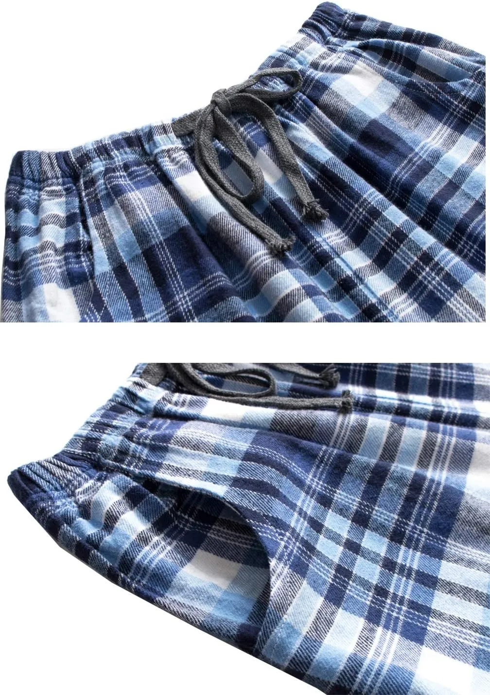 Big Boys Shorts, Plaid Loose Cotton Sleep Lounge Pants 10-16 Years