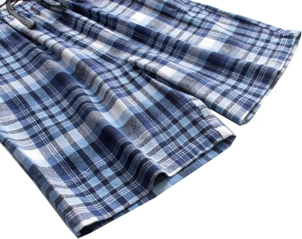 Big Boys Shorts, Plaid Loose Cotton Sleep Lounge Pants 10-16 Years