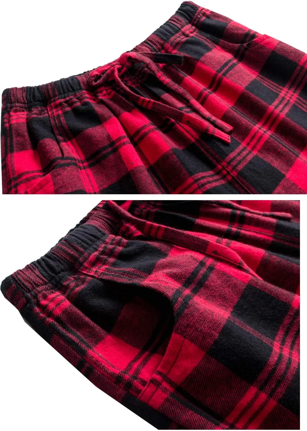 Big Boys Shorts, Plaid Loose Cotton Sleep Lounge Pants 10-16 Years