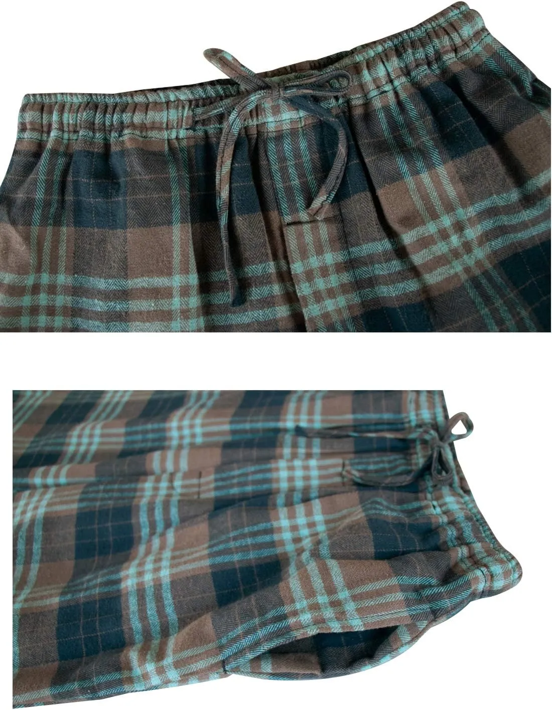 Big Boys Shorts, Plaid Loose Cotton Sleep Lounge Pants 10-16 Years
