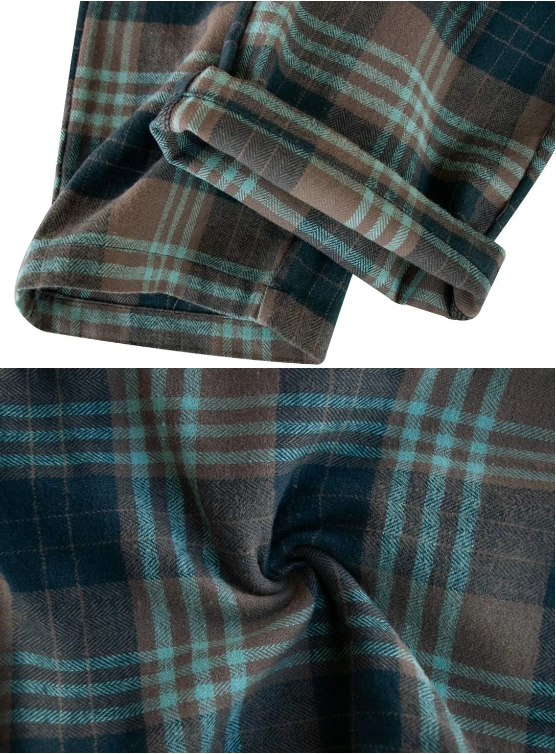 Big Boys Shorts, Plaid Loose Cotton Sleep Lounge Pants 10-16 Years