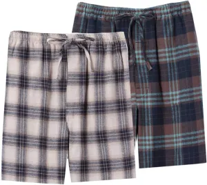 Big Boys Shorts, Plaid Loose Cotton Sleep Lounge Pants 10-16 Years