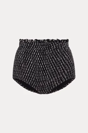 Black Calico Choo-Ha Highwaist Bloomer - Blockprint