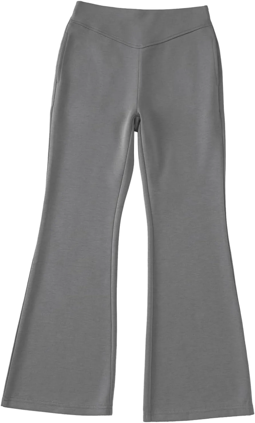 blibean Girls Dressy Bell Bottom School Uniform Pants Size 6-15 Years