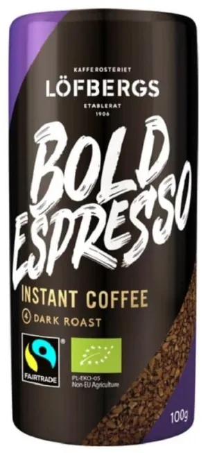 Bold Espresso Instant Coffee 100g, 6-Pack