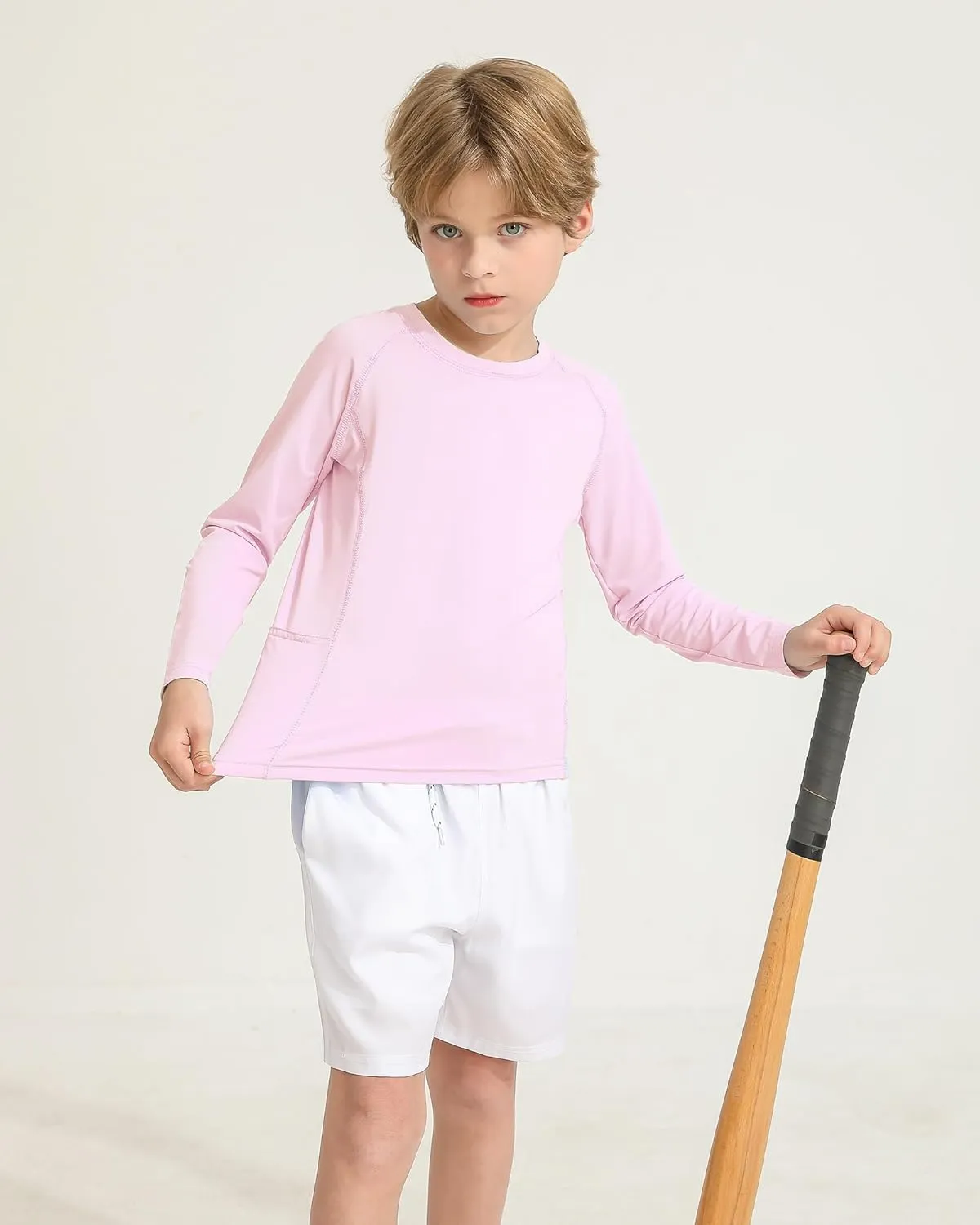 Boys Rash Guard Shirts UPF 50  Long Sleeve Girls UV Sun Protection Athletic Rash Guard Rashguard Swim Shirt
