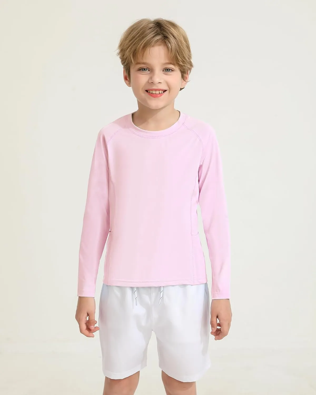 Boys Rash Guard Shirts UPF 50  Long Sleeve Girls UV Sun Protection Athletic Rash Guard Rashguard Swim Shirt