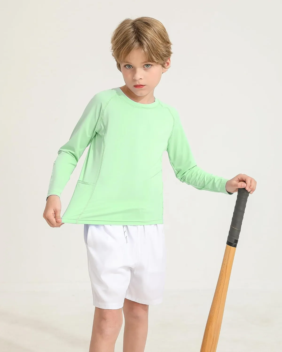 Boys Rash Guard Shirts UPF 50  Long Sleeve Girls UV Sun Protection Athletic Rash Guard Rashguard Swim Shirt