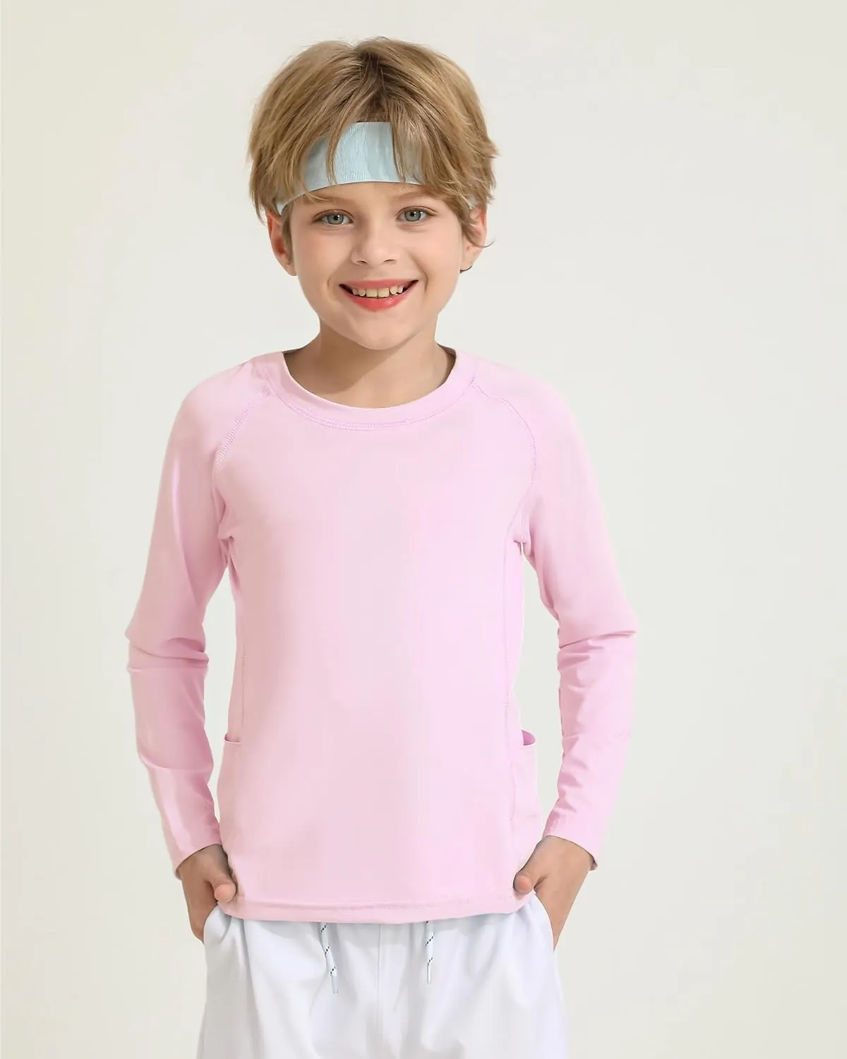 Boys Rash Guard Shirts UPF 50  Long Sleeve Girls UV Sun Protection Athletic Rash Guard Rashguard Swim Shirt