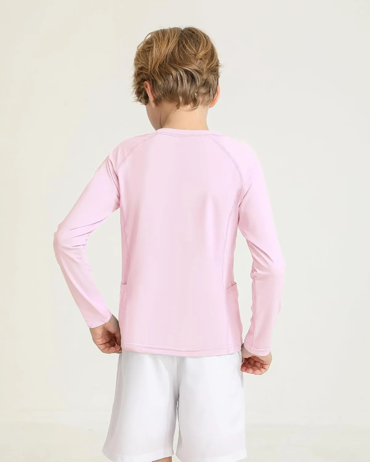 Boys Rash Guard Shirts UPF 50  Long Sleeve Girls UV Sun Protection Athletic Rash Guard Rashguard Swim Shirt