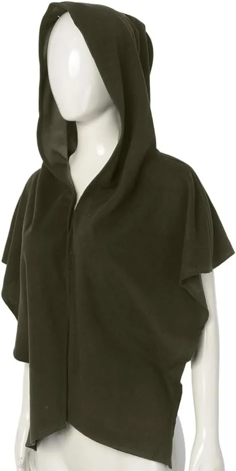 BPURB Halloween Cloak Medieval Knight Pagan Hooded Cape Hat Cosplay Costumes Hooded Poncho