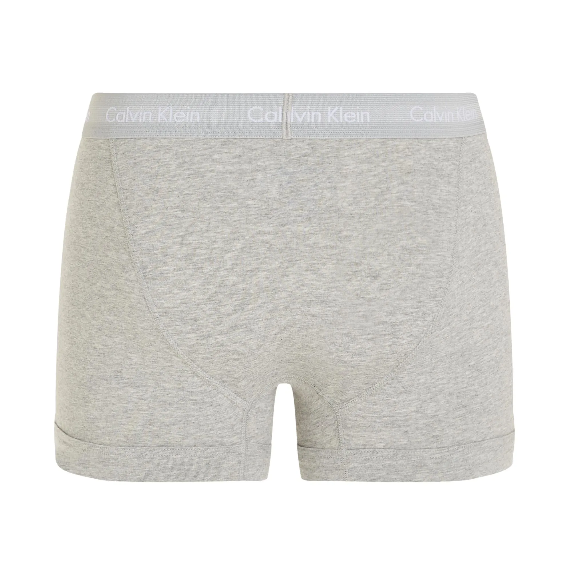 Calvin Klein Cotton Stretch Trunks 3 Pack - Grey Heather