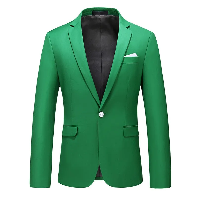 CGSUITS Men's Fashion Luxury Style Solid Color Design Premium Quality Light Blue Sky Blue Blazer Suit Jacket